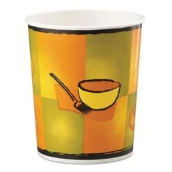 Chinet Streetside Squat Paper Food Container, 32 Oz. 500/Carton