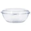 Dart Tamper-Resistant, Tamper-Evident Clear Bowls With Dome Lid, 48 Oz. - 100 Pcs