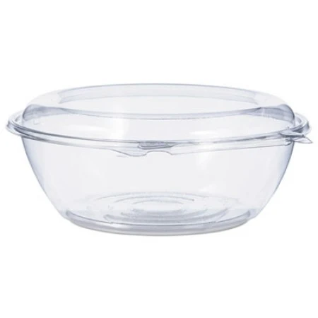 Dart Tamper-Resistant, Tamper-Evident Clear Bowls With Dome Lid, 48 Oz. - 100 Pcs