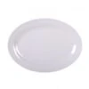Thunder Group 2012TW Imperial White Melamine Oval Platter 12" X 8-5/8"