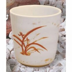 Thunder Group 9753GD Gold Orchid Melamine Mug 8 Oz.