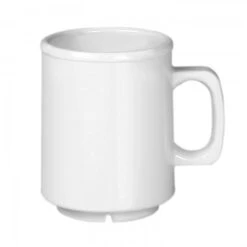 Thunder Group CR9010W White Melamine Mug 8 Oz. - 1 Doz