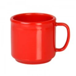 Thunder Group CR9035PR Pure Red Melamine Mug 10 Oz. - 1 Doz