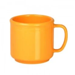 Thunder Group CR9035YW Yellow Melamine Mug, 10 Oz. - 1 Doz