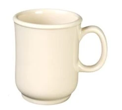 Thunder Group ML901T Nustone Tan Bulbous Mug 8 Oz. - 1 Doz