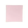 TigerChef Blush With Gold Trim Square Coupe Plastic Appetizer Plate 8" - 10 Pcs