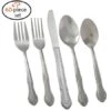 TigerChef Florentine 18/0, 60-Piece Flatware Set, Service For 12