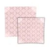 TigerChef Gold Abstract Pattern Blush Square Plastic Dinner Plate 10.5" - 10 Pcs
