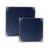 TigerChef Navy With Gold Trim Square Coupe Plastic Dinner Plate 10-1/2" - 10 Pcs