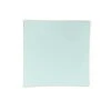 TigerChef Mint With Gold Trim Square Coupe Plastic Appetizer Plate 8" - 10 Pcs