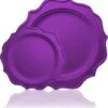 TigerChef Purple Scalloped Rim Disposable Plates Set, Includes 10" And 8" Plate, Service For 48