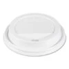 Traveler Cappuccino Style Dome Lid, Polypropylene, Fits 10-24 Oz. Hot Cups, White, 1000/Carton