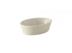 Tuxton BEK-060 Eggshell Accessories Oval Baking Dish 7 Oz. - 1 Doz