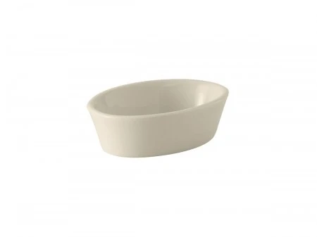 Tuxton BEK-060 Eggshell Accessories Oval Baking Dish 7 Oz. - 1 Doz