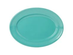 Tuxton CIH-116 Island Blue Concentrix Oval Platter 11-1/2" X 8-3/8" - 1 Doz