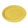 Tuxton CSH-0962 Saffron Concentrix Oval Coupe Platter 9-3/4" X 7"- 2 Doz