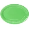 Tuxton CTH-1142 Cilantro Concentrix Oval Coupe Platter 11-1/2" X 8-3/4" - 1 Doz