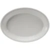 Tuxton CWH-1142 White Concentrix Oval Coupe Platter 11-1/2" X 8-3/4" - 1 Doz