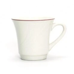 Tuxton YBF-070 Monterey Berry China Tall Cup 6 Oz. - 3 Doz