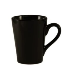 CAC China VC-12-BLK Black Victory Mug 12 Oz., 3 1/2" - 3 Doz