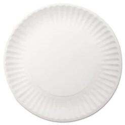 Dixie White Paper Plates, 9" Dia, 250/Pack, 4 Packs/Carton