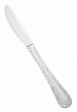 Winco 0005-08 Dots Heavy Weight 18/0 Stainless Steel Dinner Knife 8-3/4" - 1 Doz