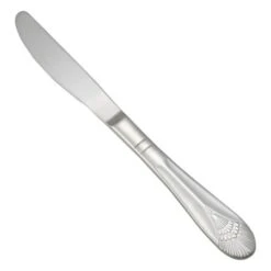 Winco 0031-08 Peacock Heavy Weight Stainless Steel Dinner Knife - 1 Doz
