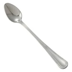 Winco 0036-02 Deluxe Pearl Extra Heavy Weight Stainless Steel Iced Teaspoon - 1 Doz