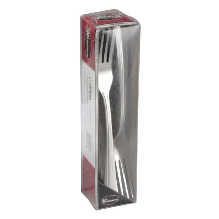 Winco 0081-05 Dominion Medium Weight Stainless Steel Dinner Fork - 2 Doz