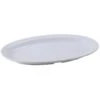 Winco MMPO-118W White Oval Melamine Platter 11-1/2" X 8"